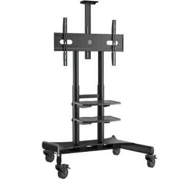 TV-Bodenständer ONKRON TS1881-B für 50-Zoll–86-Zoll Bildschirme, 105,9 kg Tragfähigkeit, VESA 200x200–800x500, Höhe 1350–1650 mm, schwarz