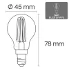 LED-Lampe VISIONAL VS-B-2, 4 W, 520 lm, warmweiß/kaltweiß Optionen