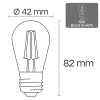 LED-Lampe VISIONAL VS-B-19 1W 100 lm 2700K, Energieeffizienzklasse F