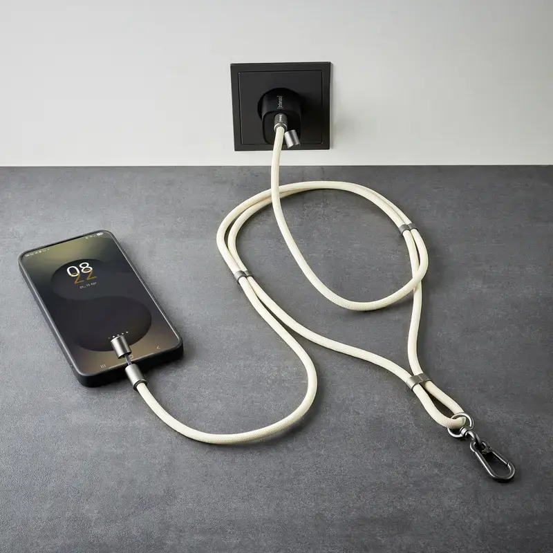 USB-Kabel Intenso Handykette 1,65 m USB-C Beige