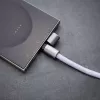 Intenso USB-C Ladekabel-Trageband Handy-Halsband 60W Schnellladung, verstellbare Länge 1,65 m, Nylon, Lila