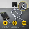 Intenso USB-C Ladekabel-Trageband Handy-Halsband 60W Schnellladung, verstellbare Länge 1,65 m, Nylon, Lila