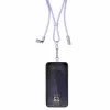 Intenso USB-C Ladekabel-Trageband Handy-Halsband 60W Schnellladung, verstellbare Länge 1,65 m, Nylon, Lila
