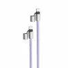 Intenso USB-C Ladekabel-Trageband Handy-Halsband 60W Schnellladung, verstellbare Länge 1,65 m, Nylon, Lila