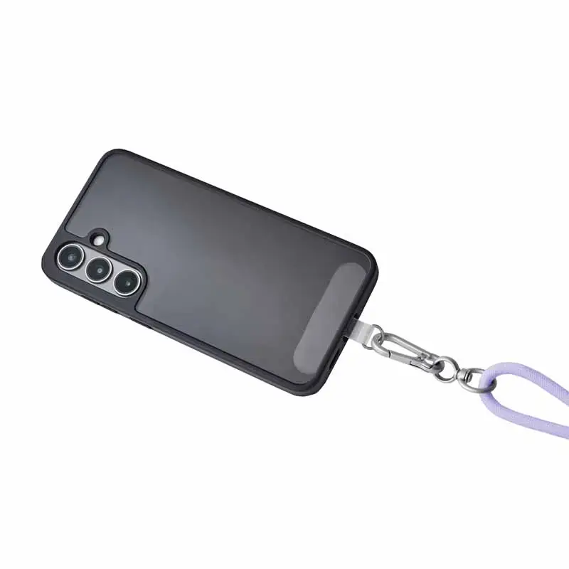 Intenso USB-C Ladekabel-Trageband Handy-Halsband 60W Schnellladung, verstellbare Länge 1,65 m, Nylon, Lila