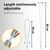 Intenso USB-C Ladeband Handy-Halsband-Kabel 60W Schnellladung verstellbare Länge 1,65m Nylon Grün