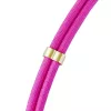 Intenso USB-C Ladekabel-Halsband Handy-Umhängekabel 60 W Schnellladung verstellbare Länge 1,65 m Nylon Neopink