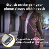 Intenso USB-C Ladekabel-Halsband Handy-Umhängekabel 60 W Schnellladung verstellbare Länge 1,65 m Nylon Neopink