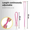 Intenso USB-C Ladekabel-Halsband Handy-Umhängekabel 60 W Schnellladung verstellbare Länge 1,65 m Nylon Neopink