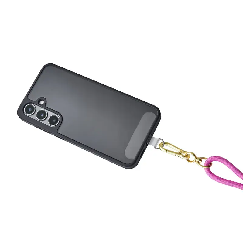 Intenso USB-C Ladekabel-Halsband Handy-Umhängekabel 60 W Schnellladung verstellbare Länge 1,65 m Nylon Neopink
