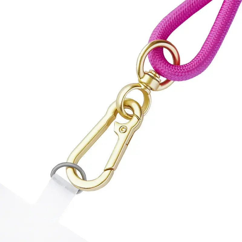 Intenso USB-C Ladekabel-Halsband Handy-Umhängekabel 60 W Schnellladung verstellbare Länge 1,65 m Nylon Neopink