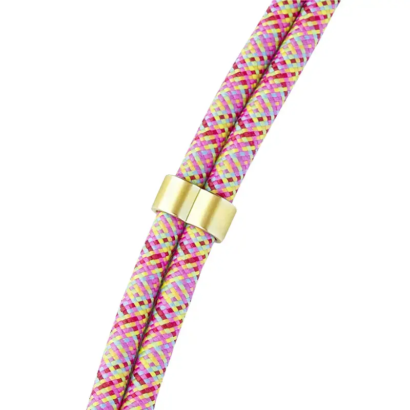 Intenso USB-C Lade-Lanyard Telefon-Halsbandkabel 60 W Schnellladung verstellbare Länge 1,65 m Nylon Mehrfarbig