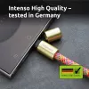 Intenso USB-C Lade-Lanyard Telefon-Halsbandkabel 60 W Schnellladung verstellbare Länge 1,65 m Nylon Mehrfarbig