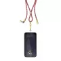 Intenso USB-C Lade-Lanyard Telefon-Halsbandkabel 60 W Schnellladung verstellbare Länge 1,65 m Nylon Mehrfarbig