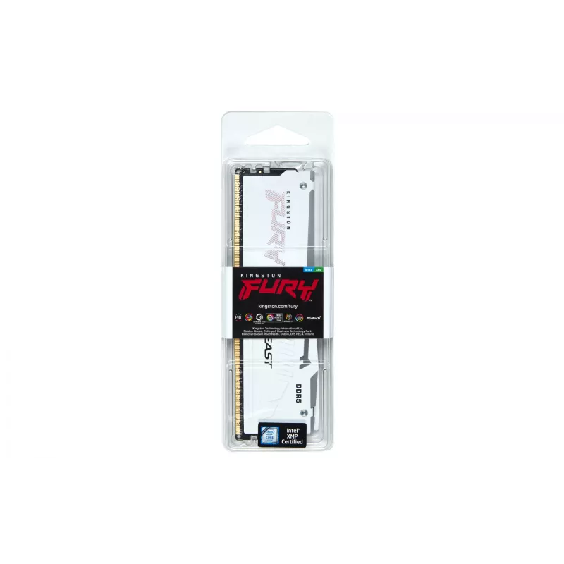 Kingston Technology FURY Beast 32GB 6000MT/s DDR5 CL36 DIMM White RGB EXPO