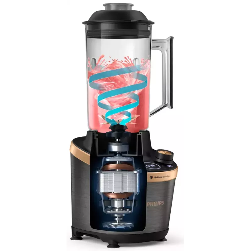 Kochmixer Philips Flip&Juice™ HR3770/10 Schwarz Kupfer