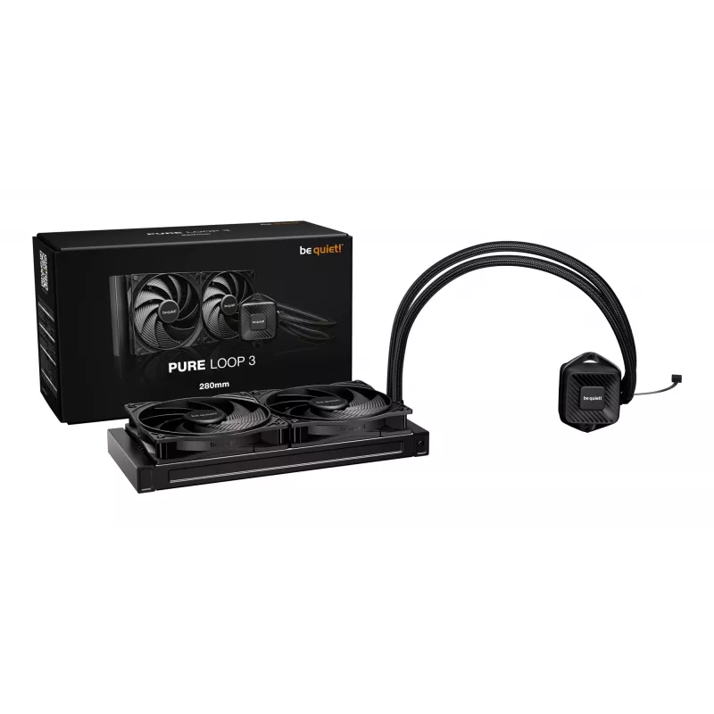 All-in-One-Flüssigkeitskühler be quiet! PURE LOOP 3 — 140-mm-Lüfter, Schwarz, unterstützt LGA 1150/1151/1155/1200/1700 und AM4/AM5