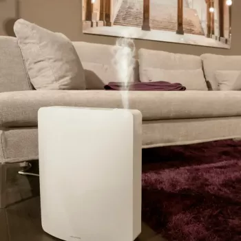 Kompakter Ultraschall-Luftbefeuchter für zu Hause Stylies Leonis – leiser Betrieb, feiner Nebel für Wohnzimmer, Schlafzimmer und Büros