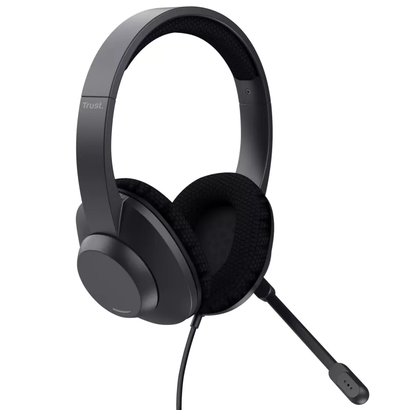 Trust Ayda Max Headset Kabelgebunden Head-band Anrufe/Musik USB Typ-C / USB Typ-A Schwarz