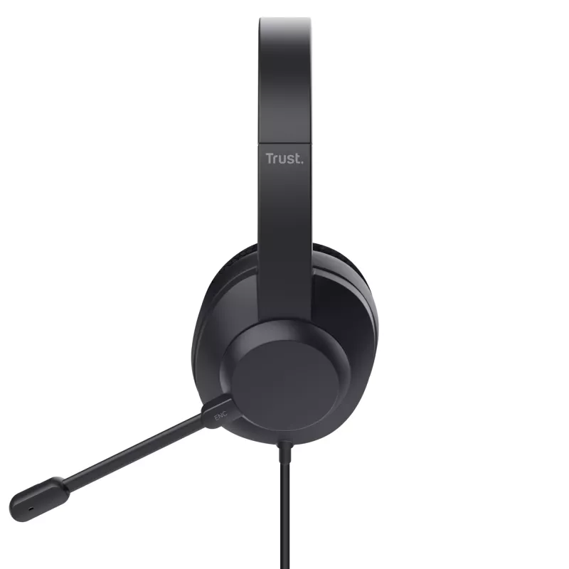 Trust Ayda Max Headset Kabelgebunden Head-band Anrufe/Musik USB Typ-C / USB Typ-A Schwarz