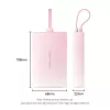 Powerbank Vention 10000mAh (USB-C, Lightning, USB-A) 22,5W LED-Anzeige Pink