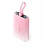 Powerbank Vention 10000mAh (USB-C, Lightning, USB-A) 22,5W LED-Anzeige Pink