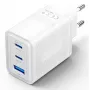Vention FERW0-EU 65W Indoor AC-Schnellladegerät für Laptop, Smartphone, Tablet, Smartwatch, Kopfhörer, 2× USB-C, Weiß