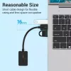 Vention 2-Port externe USB-Soundkarte 0,15 m Schwarz 2.1 Kanäle 16 Bit