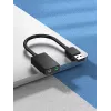 Vention 2-Port externe USB-Soundkarte 0,15 m Schwarz 2.1 Kanäle 16 Bit
