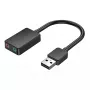 Vention 2-Port externe USB-Soundkarte 0,15 m Schwarz 2.1 Kanäle 16 Bit