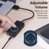 Vention USB 2.0 Externer Stereo-Sound-Adapter mit Lautstärkeregelung 0,15 M Schwarz ABS