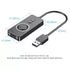 Vention USB 2.0 Externer Stereo-Sound-Adapter mit Lautstärkeregelung 0,15 M Schwarz ABS