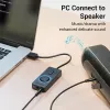 Vention USB 2.0 Externer Stereo-Sound-Adapter mit Lautstärkeregelung 0,15 M Schwarz ABS