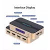HDMI Splitter Vention 1 In 4 Out 4K@30Hz Gold Aluminiumlegierung