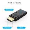 Vention DisplayPort Stecker auf HDMI Buchse Adapter Schwarz DP HDMI Gold beschichtet