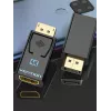 Vention DisplayPort Stecker auf HDMI Buchse Adapter Schwarz DP HDMI Gold beschichtet