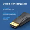 DisplayPort-auf-HDMI-Adapter Vention HBOB0, DisplayPort-Stecker auf HDMI-Buchse, schwarz, vergoldete Kontakte