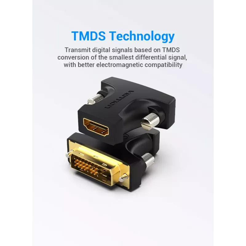 Vention HDMI-Buchse auf DVI-Stecker Adapter Schwarz 1920x1080 60Hz