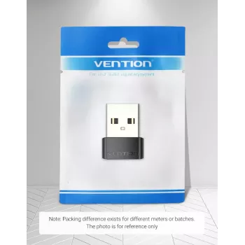 USB Adapter Vention CDWB0 USB 2.0 Stecker auf USB-C Buchse Schwarz PVC