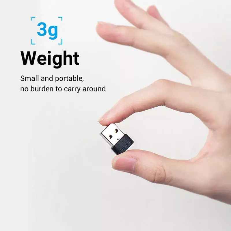 USB Adapter Vention CDWB0 USB 2.0 Stecker auf USB-C Buchse Schwarz PVC