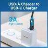 USB Adapter Vention CDWB0 USB 2.0 Stecker auf USB-C Buchse Schwarz PVC