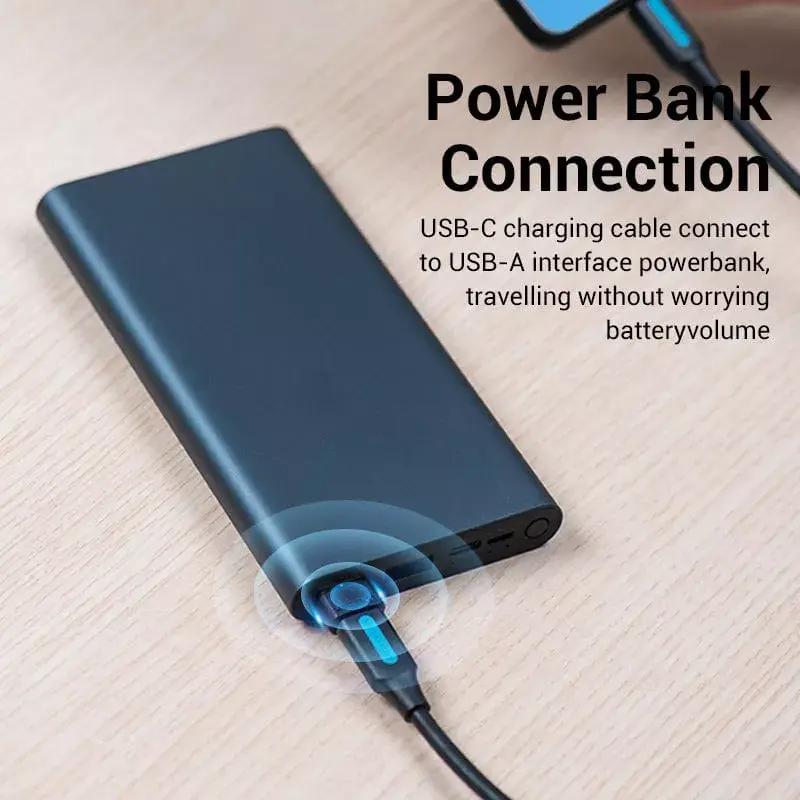 USB Adapter Vention CDWB0 USB 2.0 Stecker auf USB-C Buchse Schwarz PVC