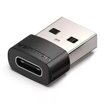 USB Adapter Vention CDWB0 USB 2.0 Stecker auf USB-C Buchse Schwarz PVC