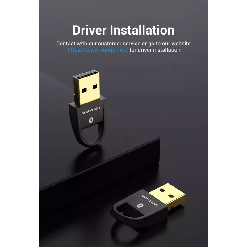 USB Bluetooth 5.0 Adapter Vention CDSB0 Schwarz
