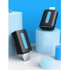 Vention USB-C auf USB 3.0 OTG Adapter CDUB0 — USB-C Stecker auf USB-A Buchse, schwarz PVC, vernickelte Kontakte