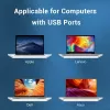 USB 2.0 Hub Vention 3-Port mit 100M Ethernet Adapter, USB 2.0 Host, 4 Ports, Schwarz
