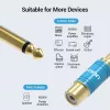 Audio-Adapter Vention VDD-C03 — 6,5mm (Stecker) auf Cinch (Buchse), vergoldete Kontakte, blau