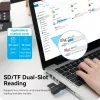 Vention 2-in-1 USB 3.2 Gen 1 (USB 3.0) Kartenleser — SD & MicroSD, Schwarz, Kompakt