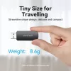 Vention 2-in-1 USB 3.0 A Card Reader SD+TF, USB 3.2 Gen 1, 5000 Mbit/s, Schwarz