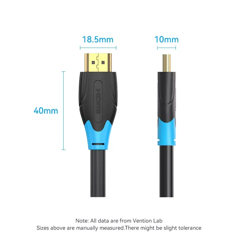 HDMI-Kabel Vention 1M Schwarz 18 Gbit/s 2.0